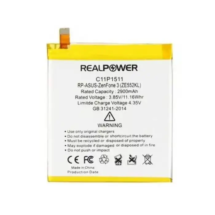 Realpower Asus Uyumlu Zenfone 2 Selfie Batarya