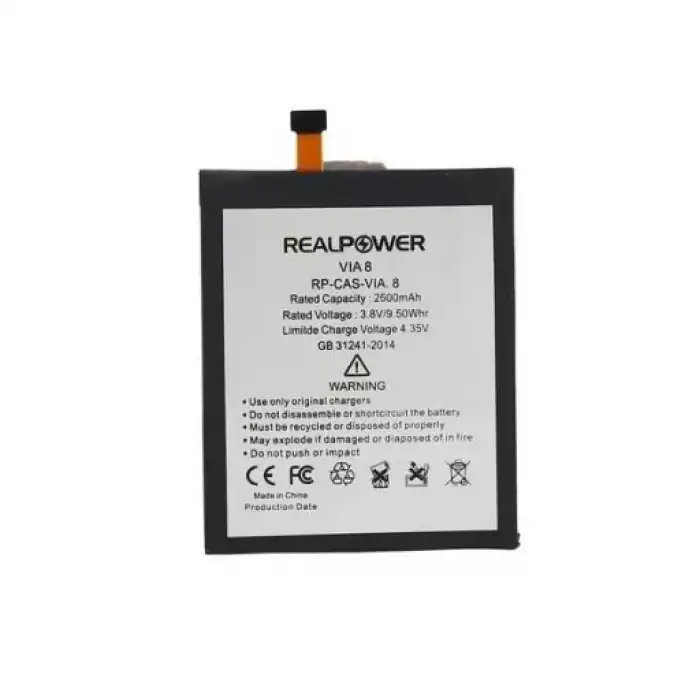 Realpower Casper Uyumlu Via 8 Batarya 3000Mah