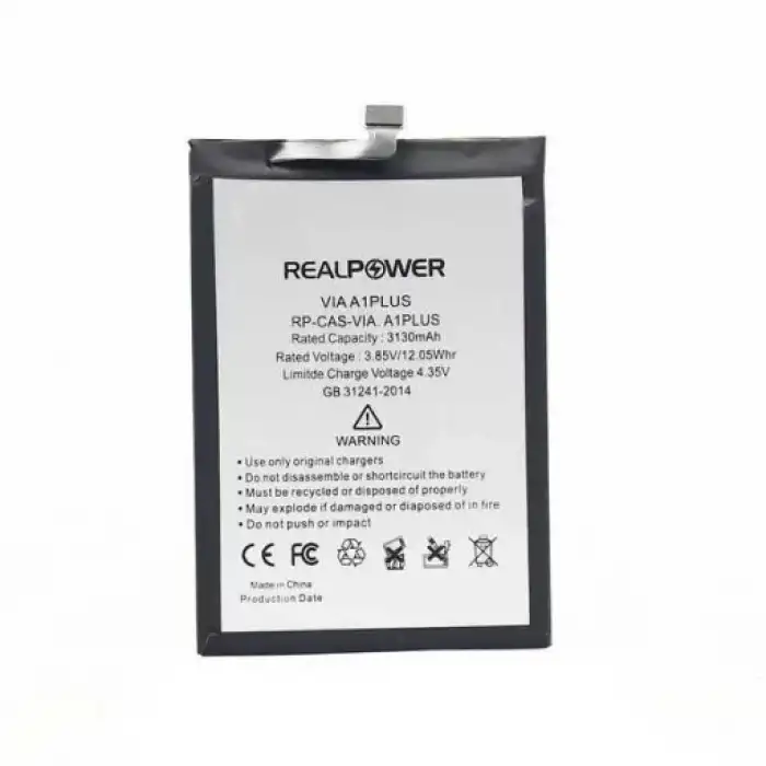 Realpower Casper Uyumlu Via A1 Plus Batarya 5000Mah
