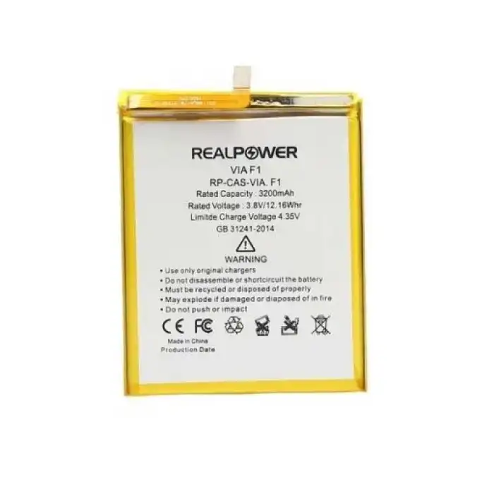 Realpower Casper Uyumlu Via F1 Batarya 3000Mah