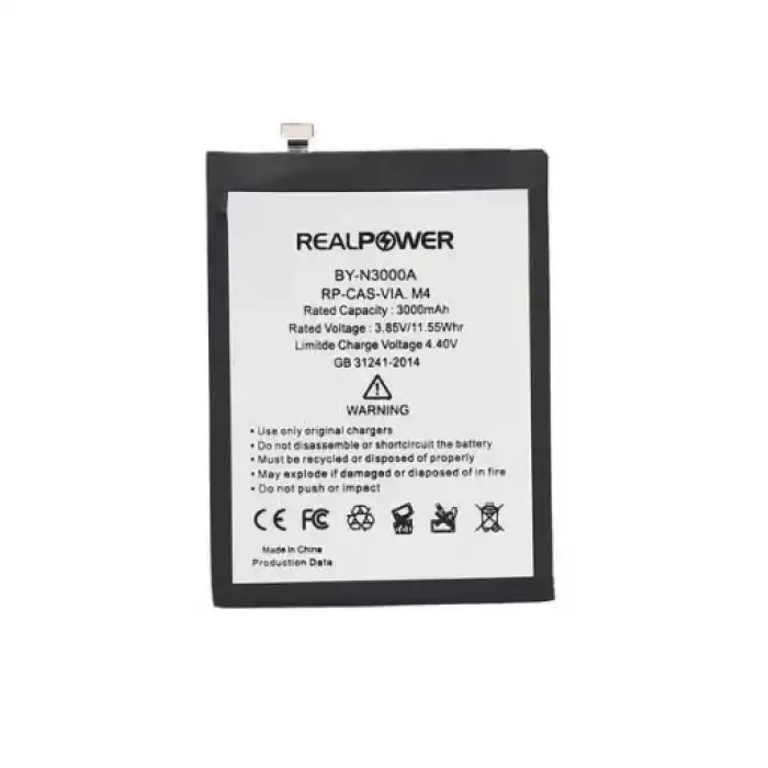 Realpower Casper Uyumlu Via M4 Batarya 3000Mah