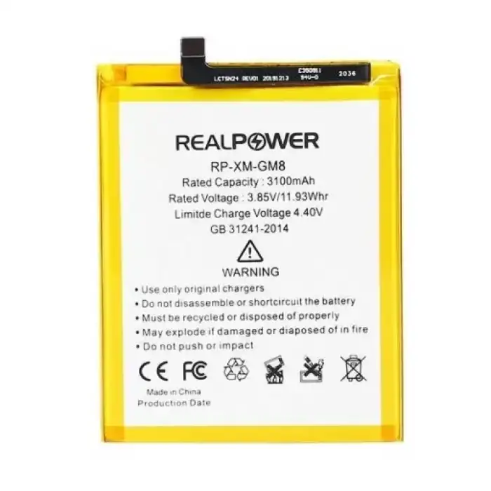 Realpower General Mobile Uyumlu Discovery Gm8 Batarya 3100Mah