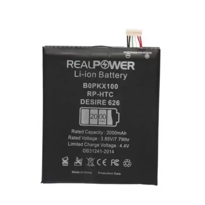 Realpower HTC Uyumlu Desire 626 Batarya 2000Mah
