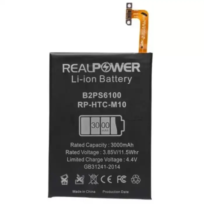Realpower HTC Uyumlu One M10 Batarya 3000Mah