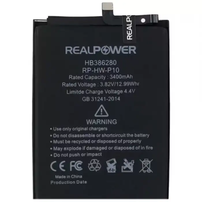 Realpower Huawei Uyumlu Honor 9 Batarya 3400Mah