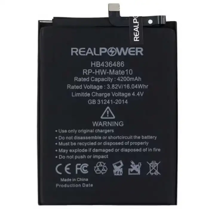 Realpower Huawei Uyumlu Mate 10 Pro Batarya 4200Mah