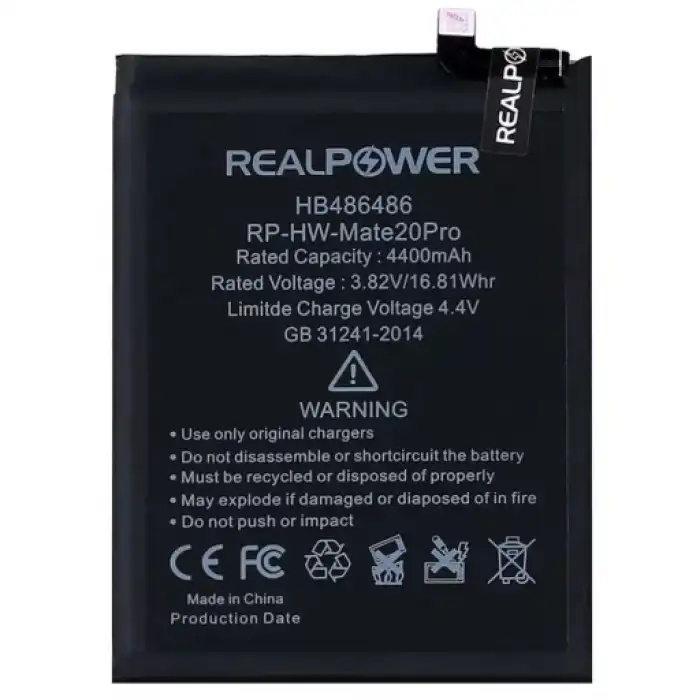 Realpower Huawei Uyumlu Mate 20 Pro Batarya 4400Mah