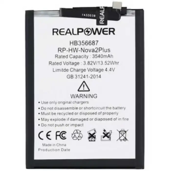 Realpower Huawei Uyumlu Nova 3İ Batarya 3540Mah