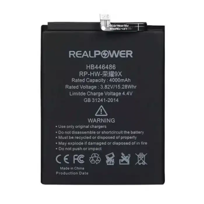 Realpower Huawei Uyumlu P20 Lite 2019 Batarya 4000Mah