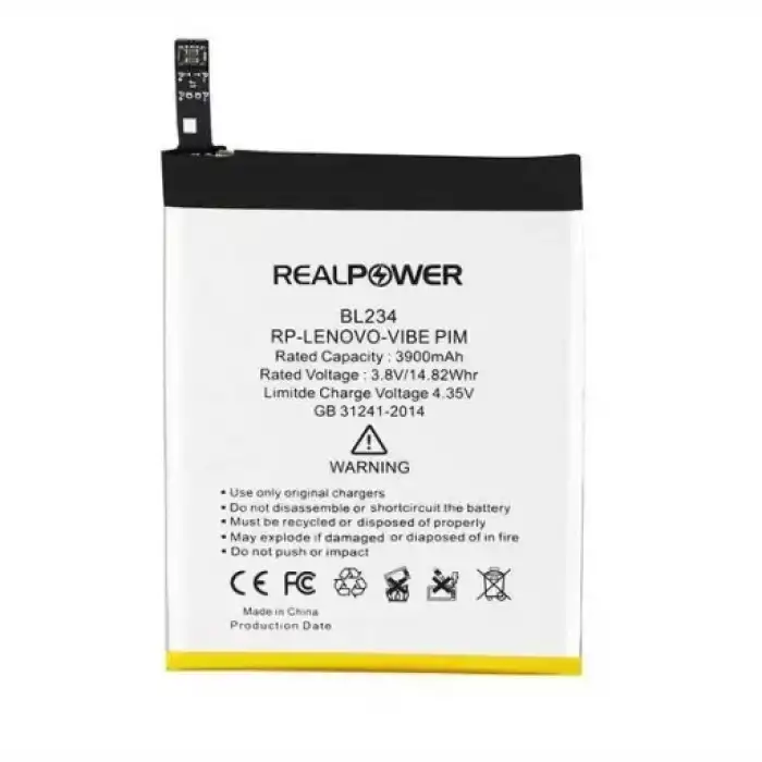 Realpower Lenovo Uyumlu A5000 Batarya