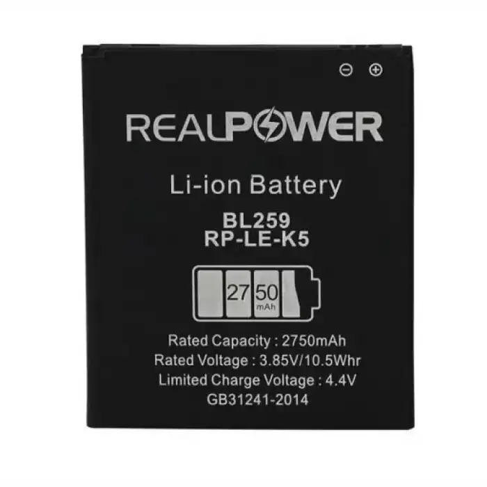 Realpower Lenovo Uyumlu K5 Plus Batarya