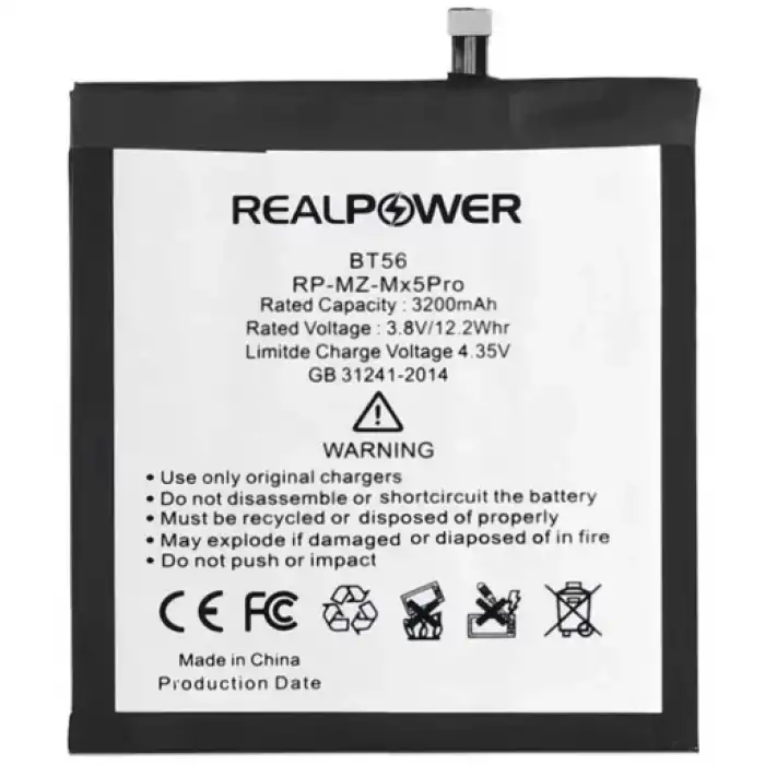 Realpower Meizu Uyumlu Mx5 Pro Batarya 3200Mah