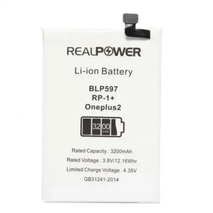 Realpower OnePlus Uyumlu 2 Batarya 3200Mah
