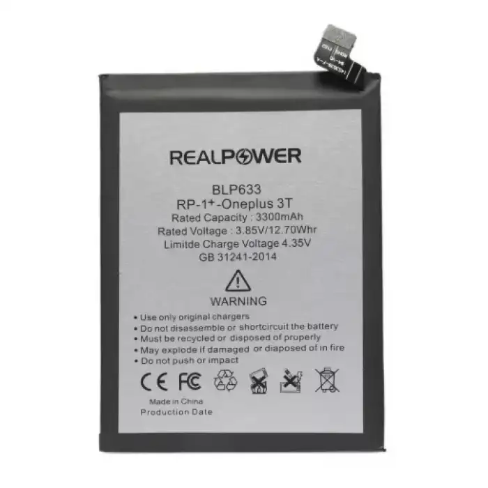 Realpower OnePlus Uyumlu 3T Batarya 3300Mah