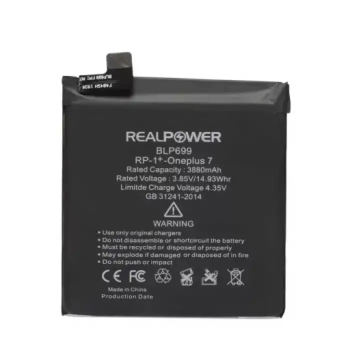 Realpower OnePlus Uyumlu 7 Batarya 3880Mah