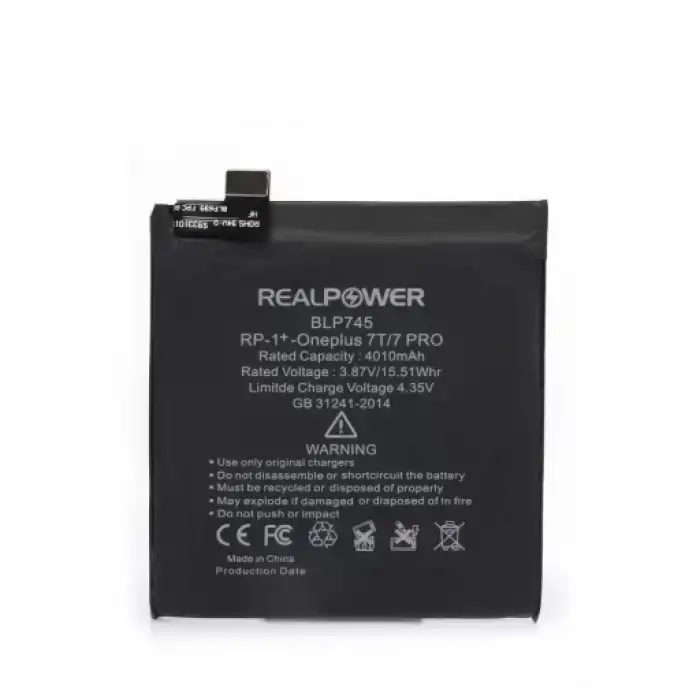 Realpower OnePlus Uyumlu 7T 7Pro Batarya 4010Mah