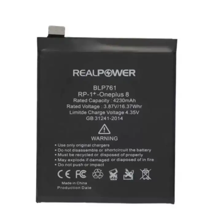 Realpower OnePlus Uyumlu 8 Batarya 4230Mah