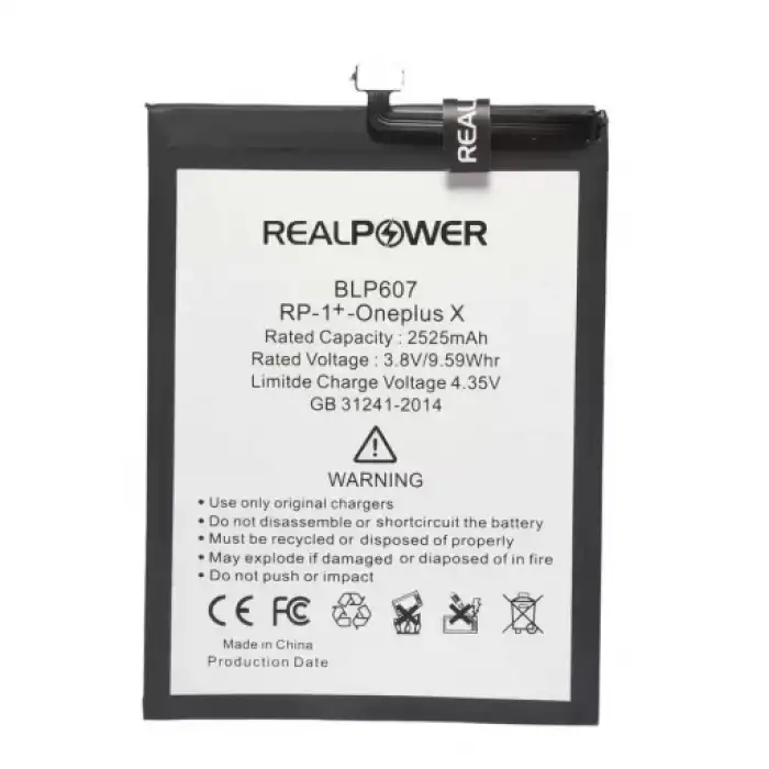 Realpower OnePlus Uyumlu X Batarya 2525Mah