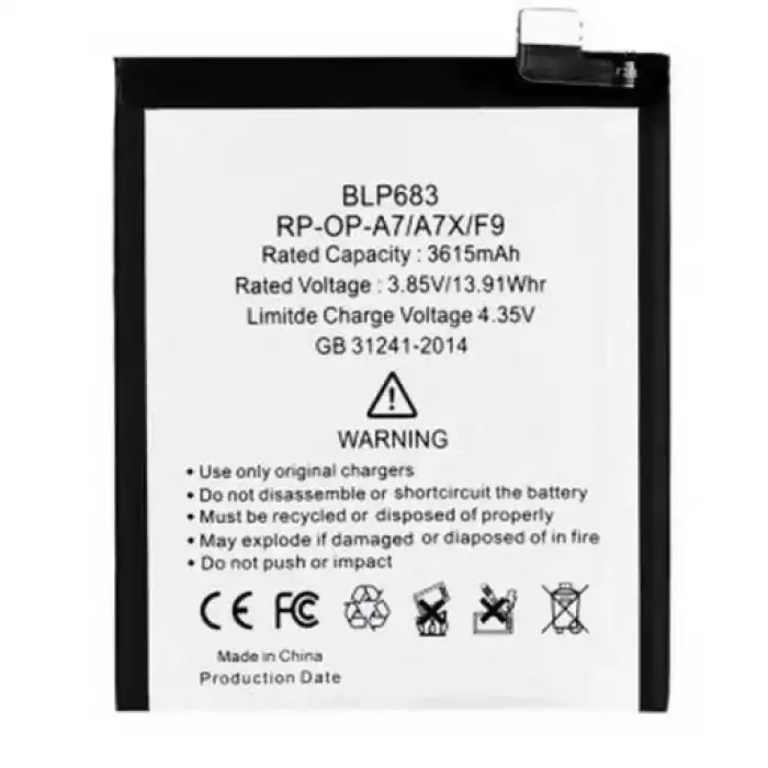 Realpower Oppo Uyumlu A7X Batarya 3615Mah