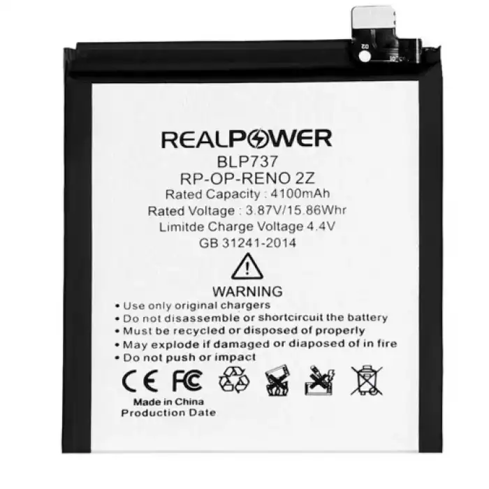 Realpower Oppo Uyumlu Reno 2Z Batarya 4100Mah