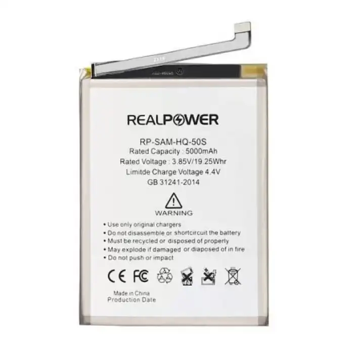 Realpower Samsung Uyumlu Galaxy A02S Batarya 5000Mah