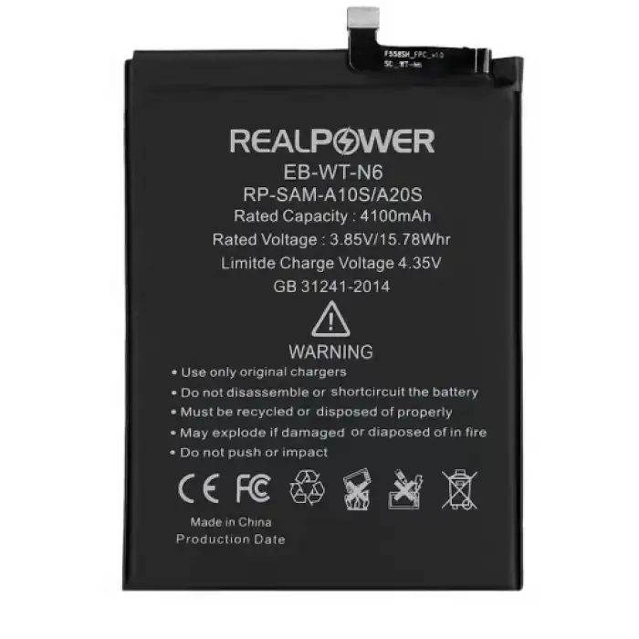 Realpower Samsung Uyumlu Galaxy A20S A207 Batarya 4100Mah