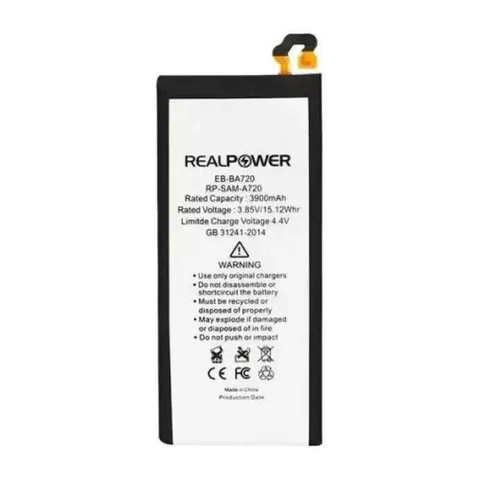 Realpower Samsung Uyumlu Galaxy A7 2017 A720 Batarya 3900Mah