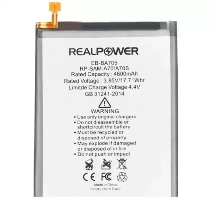 Realpower Samsung Uyumlu Galaxy A70S A707 Batarya 4600Mah