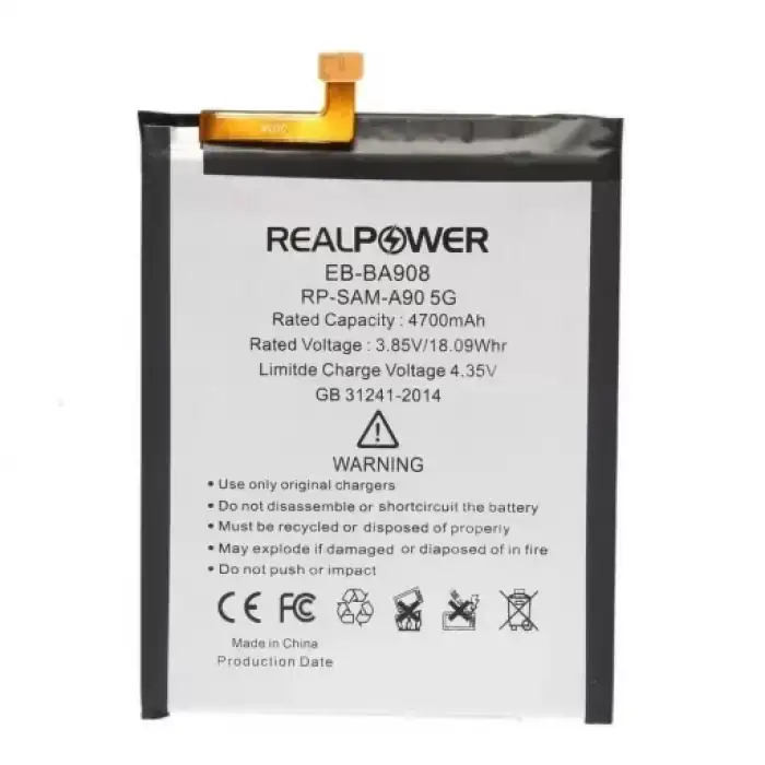 Realpower Samsung Uyumlu Galaxy A90 5G A908 Batarya 4700Mah