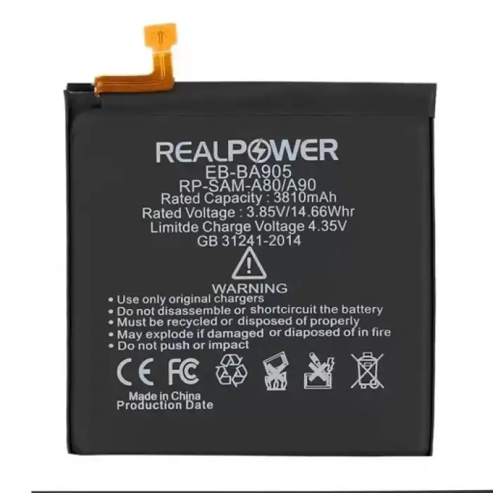 Realpower Samsung Uyumlu Galaxy A90 A905 Batarya 3810Mah