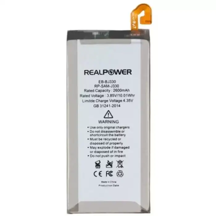 Realpower Samsung Uyumlu Galaxy J3 Pro 2017 J330 Batarya 2600Mah