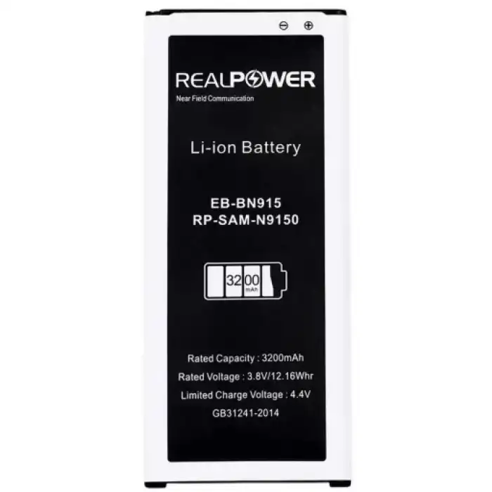 Realpower Samsung Uyumlu Galaxy Note 4 Edge N915 NFC Batarya 3200Mah