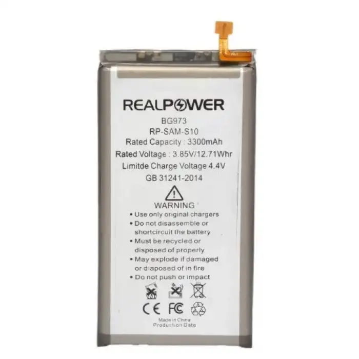 Realpower Samsung Uyumlu Galaxy S10 G973 Batarya 3300Mah