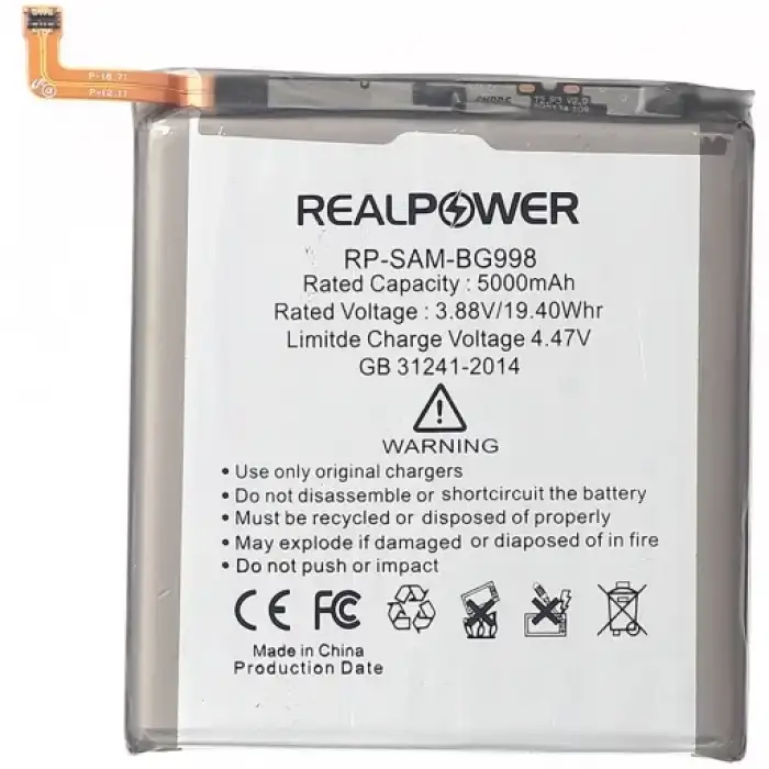 Realpower Samsung Uyumlu Galaxy S21 Ultra 5G G998 Batarya