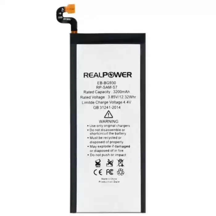 Realpower Samsung Uyumlu Galaxy S7 G930 Batarya 3200Mah