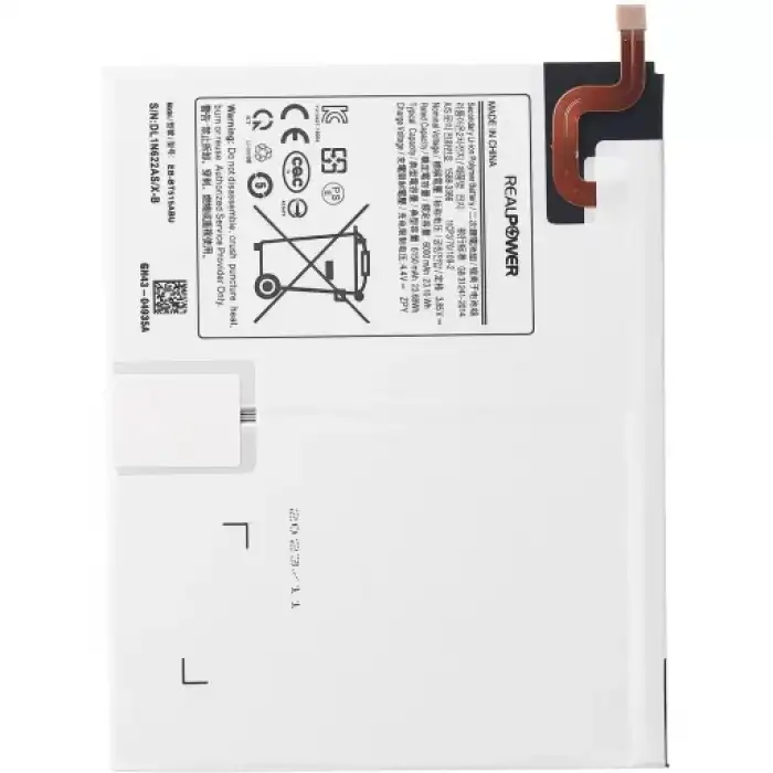 Realpower Samsung Uyumlu Galaxy Tab A Sm-T510 Batarya 6150Mah