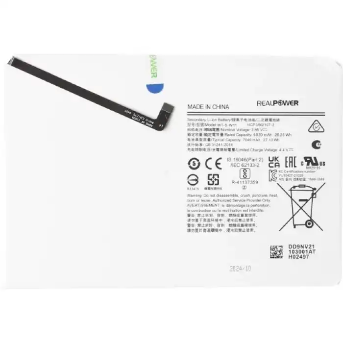 Realpower Samsung Uyumlu Galaxy Tab A9+ 11 İnch X210 Batarya