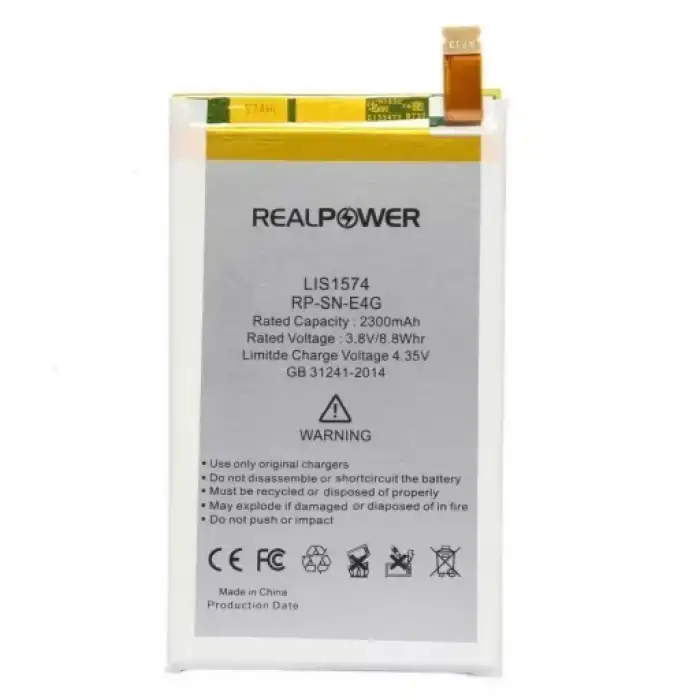 Realpower Sony Uyumlu Xperia E4G E2003 Batarya 2300Mah