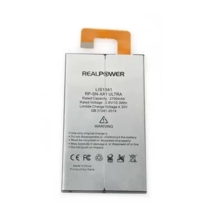 Realpower Sony Uyumlu Xperia Xa1 Ultra Batarya 2700Mah