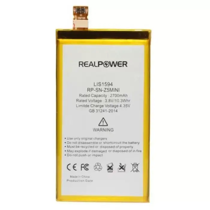 Realpower Sony Uyumlu Xperia Z5 Mini Batarya 2700Mah