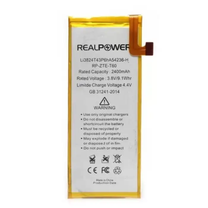 Realpower Turkcell Uyumlu T60 Batarya 2400Mah
