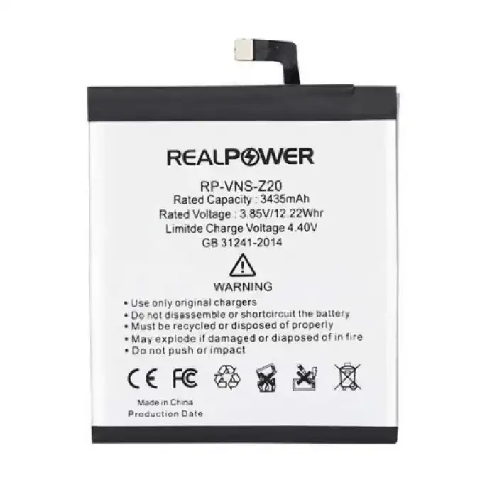 Realpower Vestel Uyumlu Venüs Z20 Batarya 3435Mah