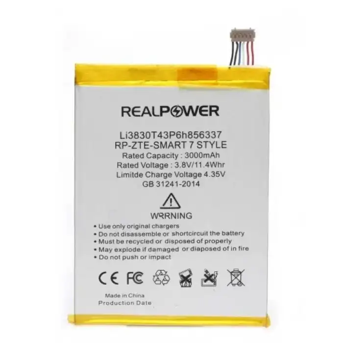 Realpower Vodafone Uyumlu Smart 7 Style Batarya 3000Mah