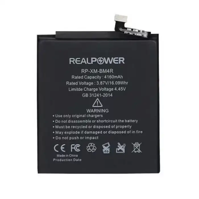 Realpower Xiaomi Uyumlu Mi 10 Lite Batarya 4160Mah