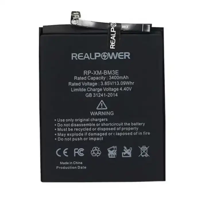 Realpower Xiaomi Uyumlu Mi 8 Batarya 3400Mah