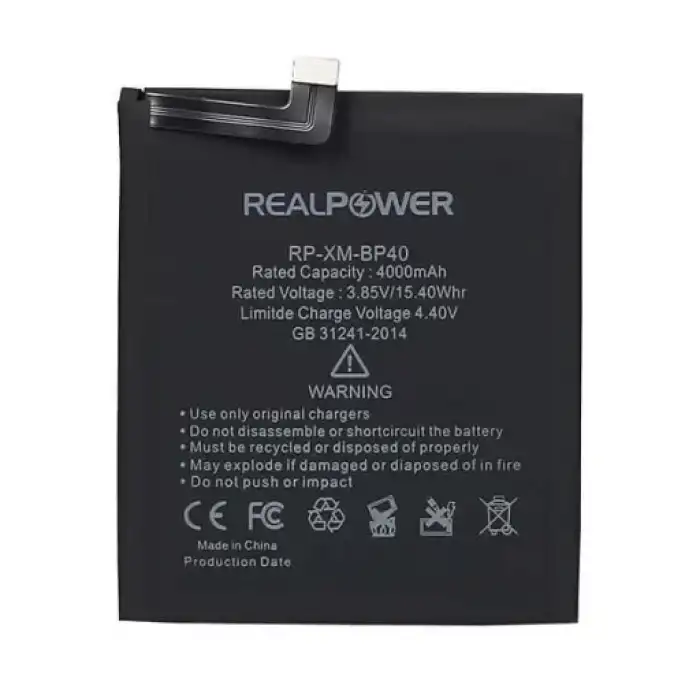 Realpower Xiaomi Uyumlu Mi 9T Batarya 4000Mah
