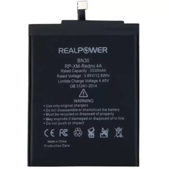 Realpower Xiaomi Uyumlu Redmi 4A Batarya 3330Mah
