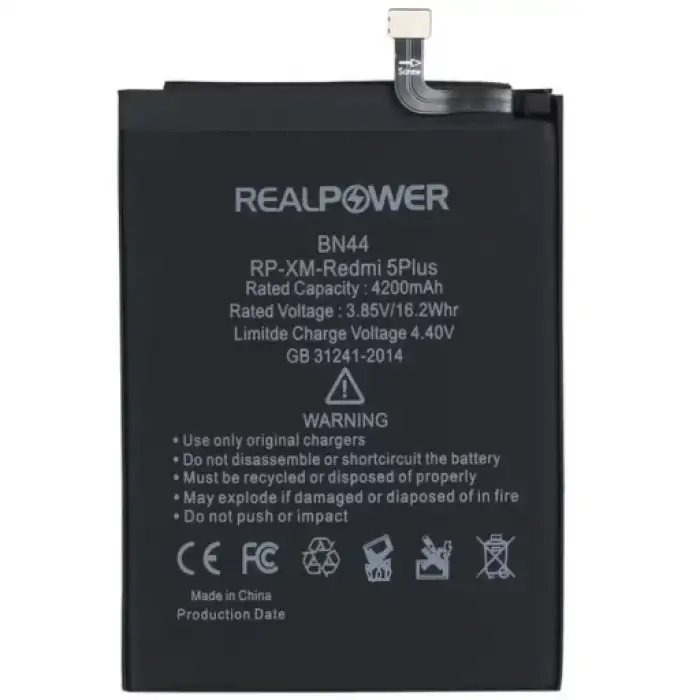 Realpower Xiaomi Uyumlu Redmi 5 Plus Batarya 4200Mah