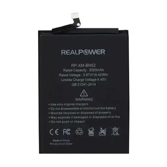 Realpower Xiaomi Uyumlu Redmi 9 Batarya 5020Mah