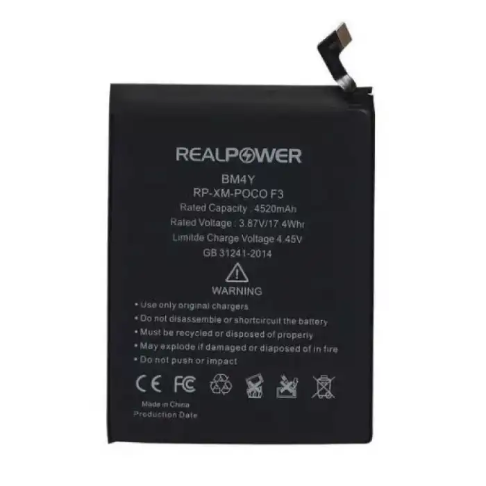 Realpower Xiaomi Uyumlu Redmi K40 Pro Batarya Pil